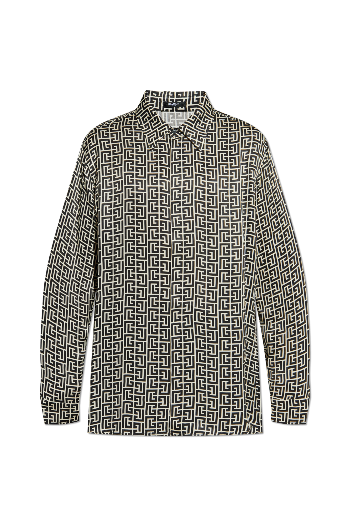 Black Shirt with monogram Balmain - Vitkac AS